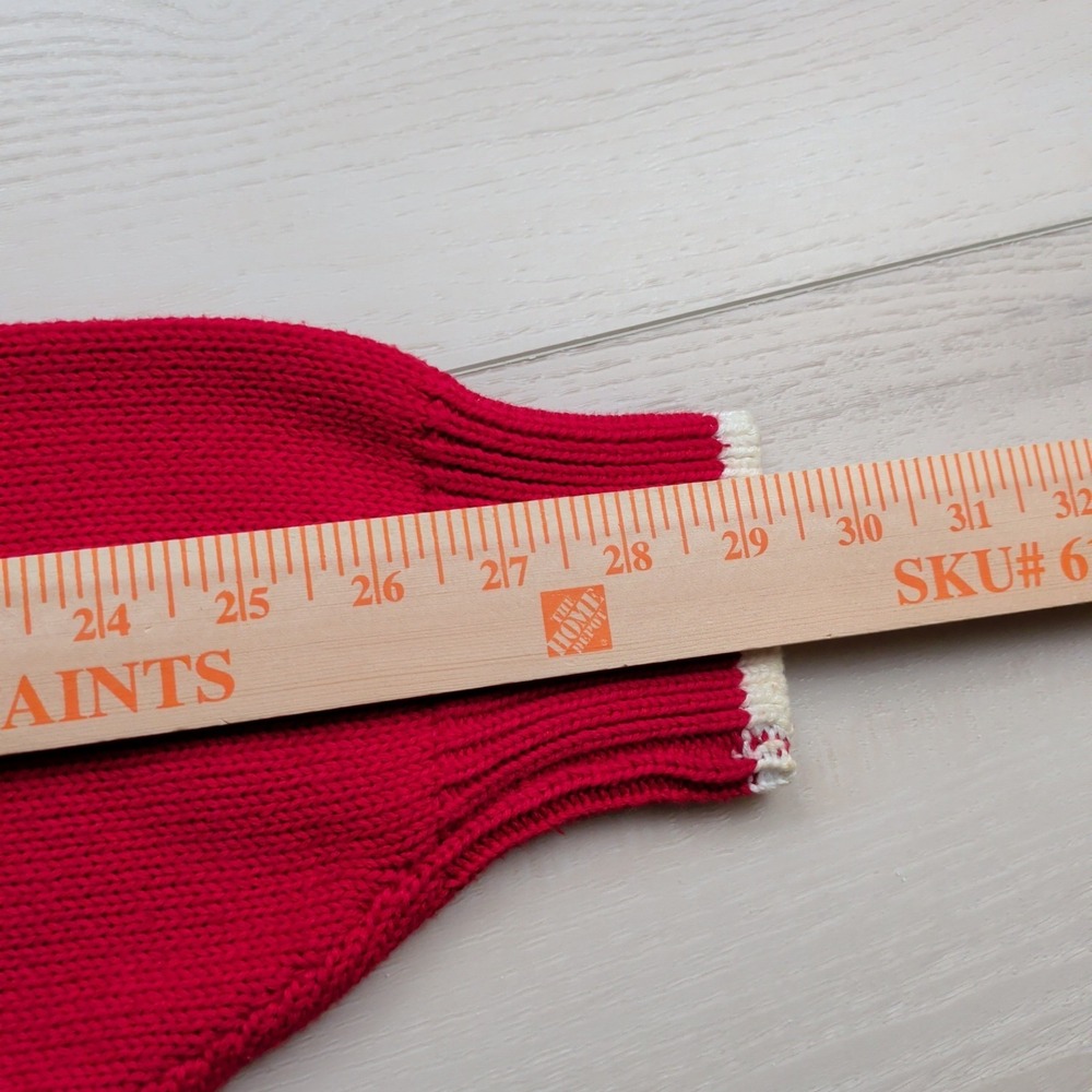 Vintage 90s‎ Cotton Traders Sweater Mens L Golf Postage Stamp Knit USA Americana - Picture 12 of 13